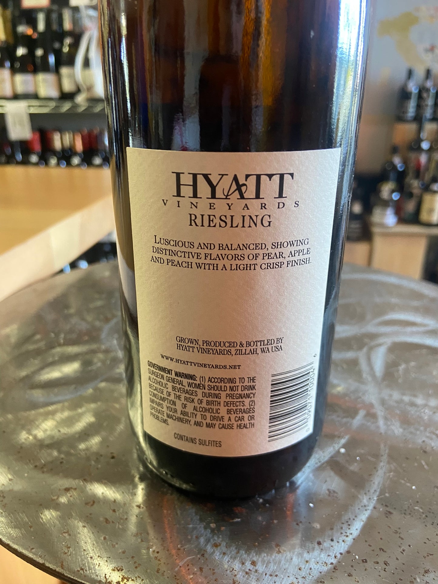 HYATT VINEYARDS 2019 Estate Riesling (Yakima Valley, WA)