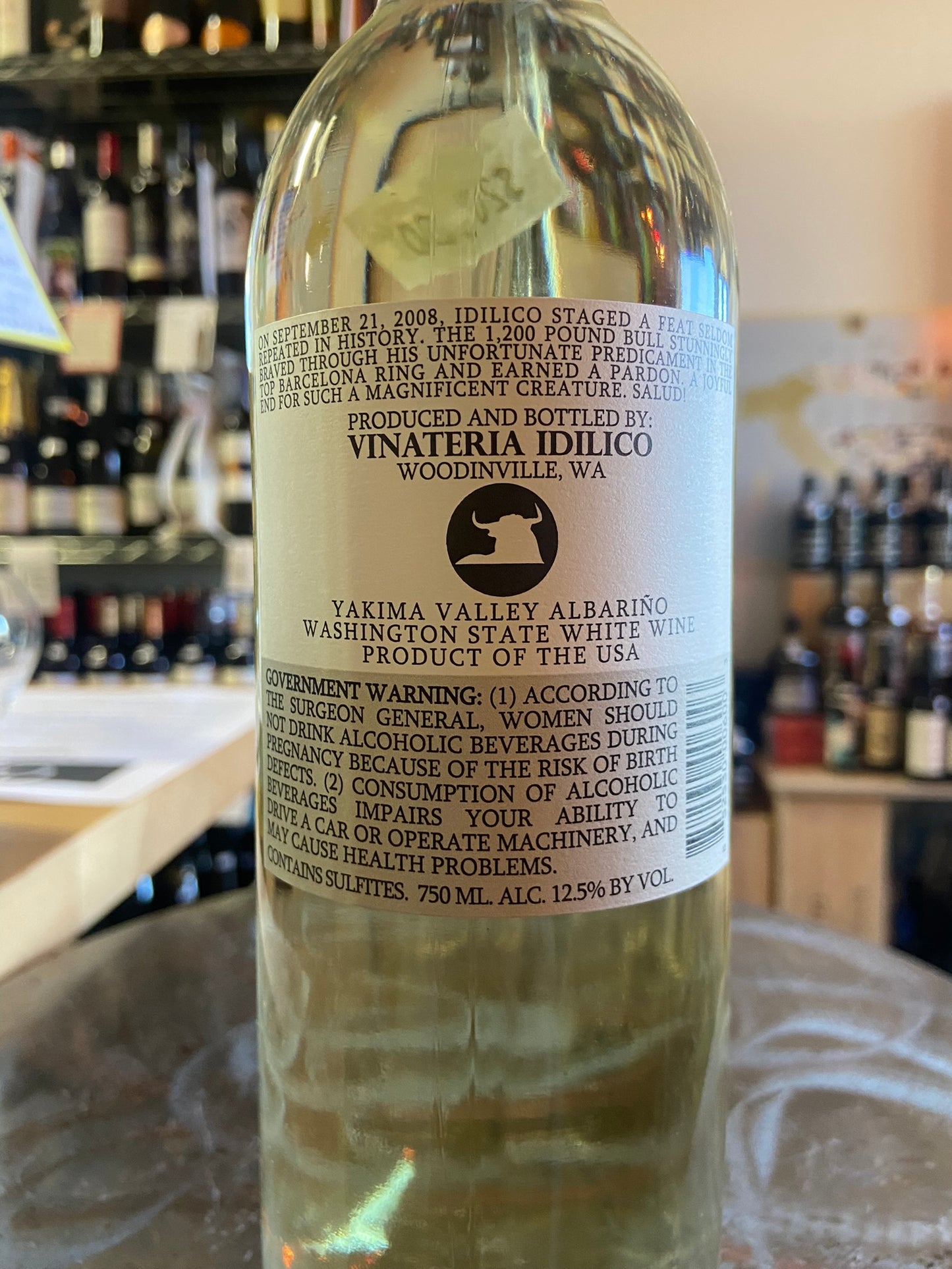 IDILICO 2016 Albariño (Yakima Valley, WA)