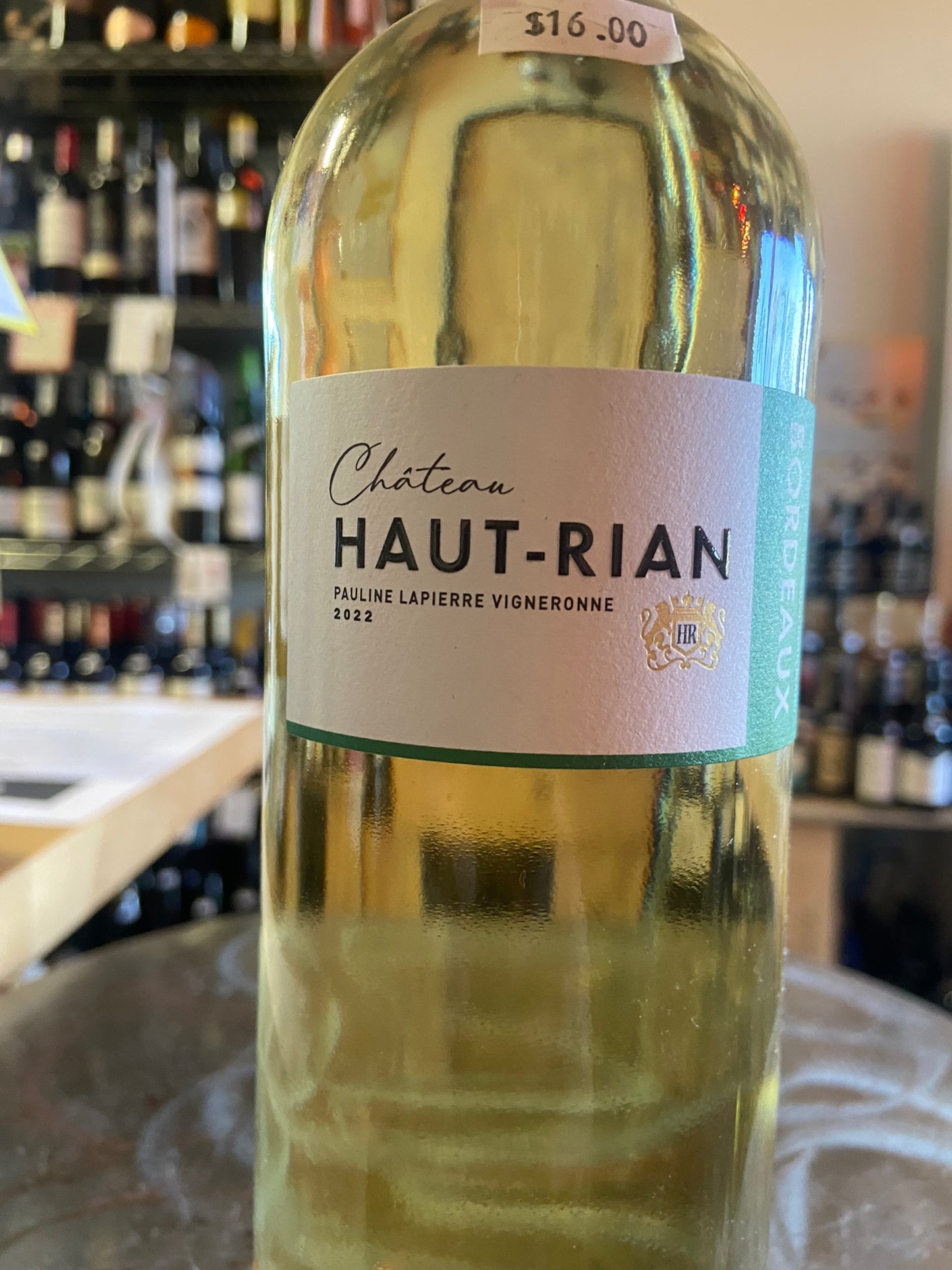 CHATEAU HAUT-RIAN 2022 Bordeaux Blanc (Bordeaux, France)