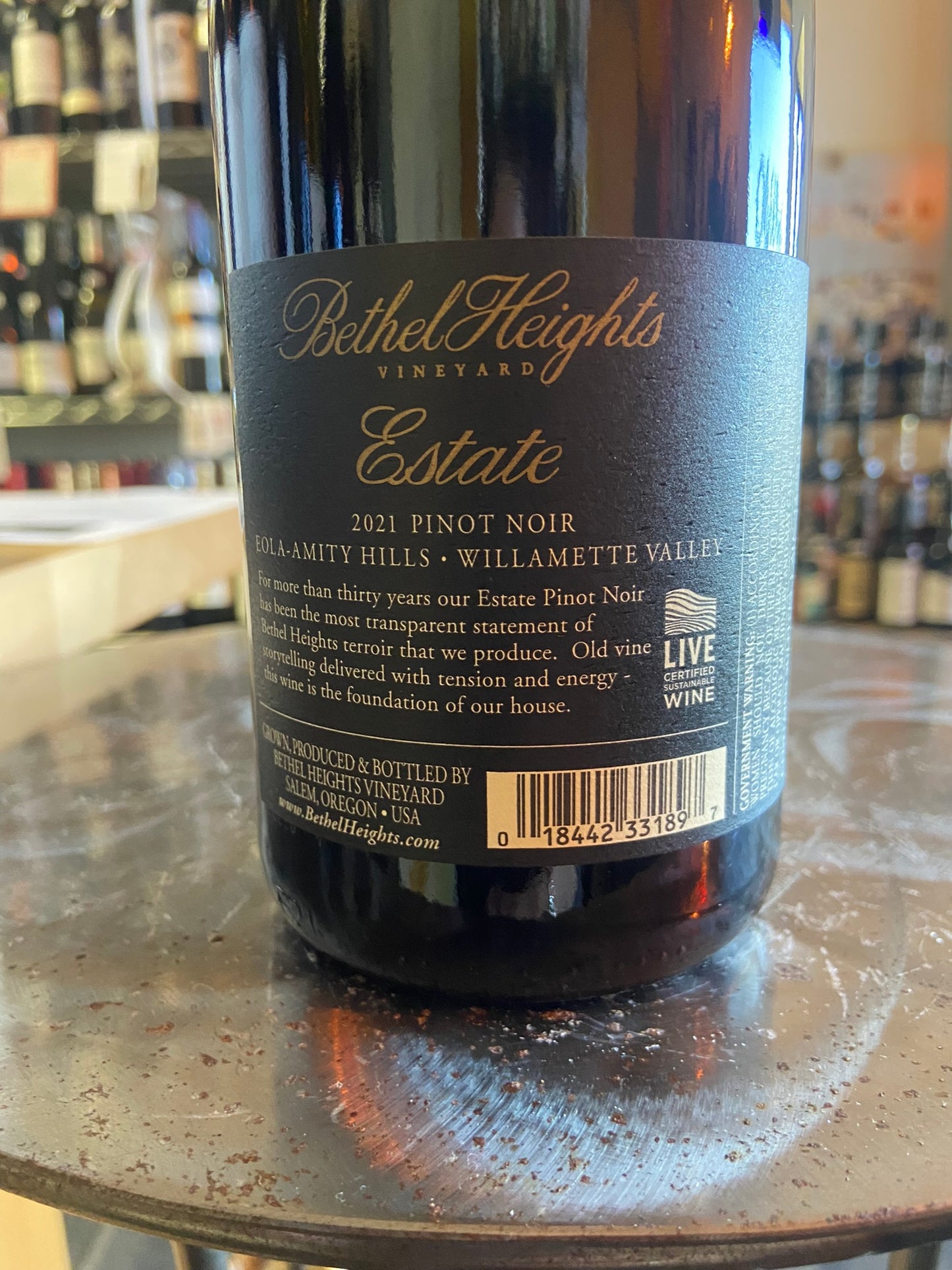 BETHEL HEIGHTS ESTATE 2021 Pinot Noir (Willamette Valley, OR)