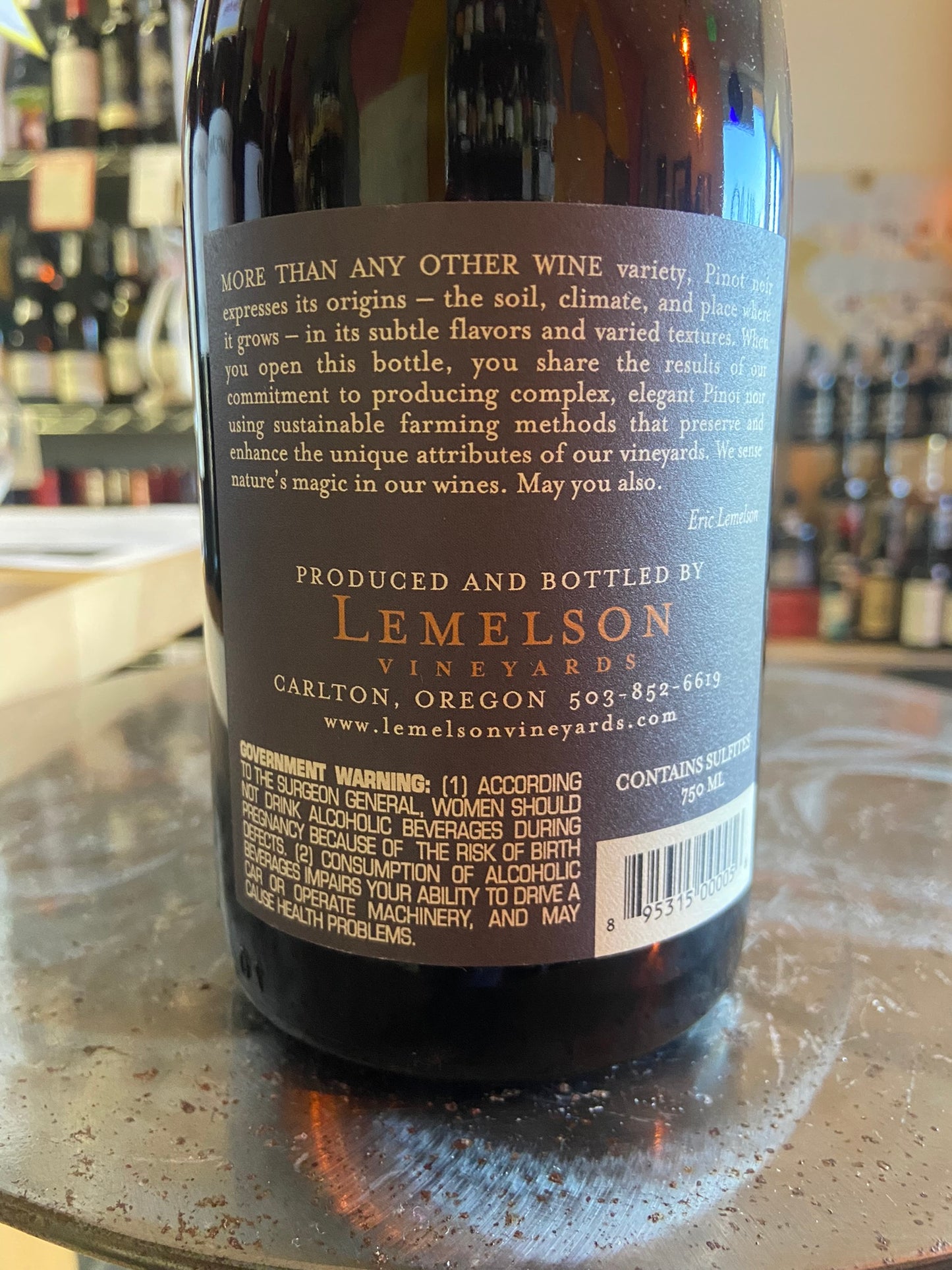 LEMELSON VINEYARDS 2021 Pinot Noir 'Thea's Selection' (Willamette Valley, OR)