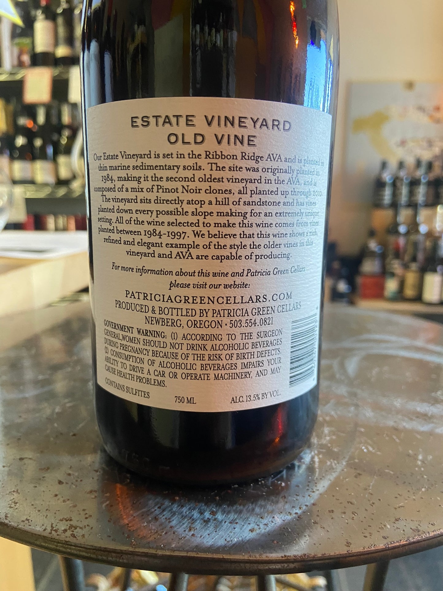 PATRICIA GREEN CELLARS 2021 Pinot Noir 'Estate Vineyard Old Vine' (Willamette Valley, OR)