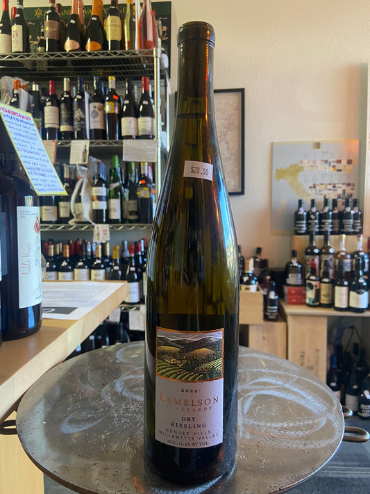 LEMELSON VINEYARDS 2022 Dry Riesling (Willametter Valley, OR)