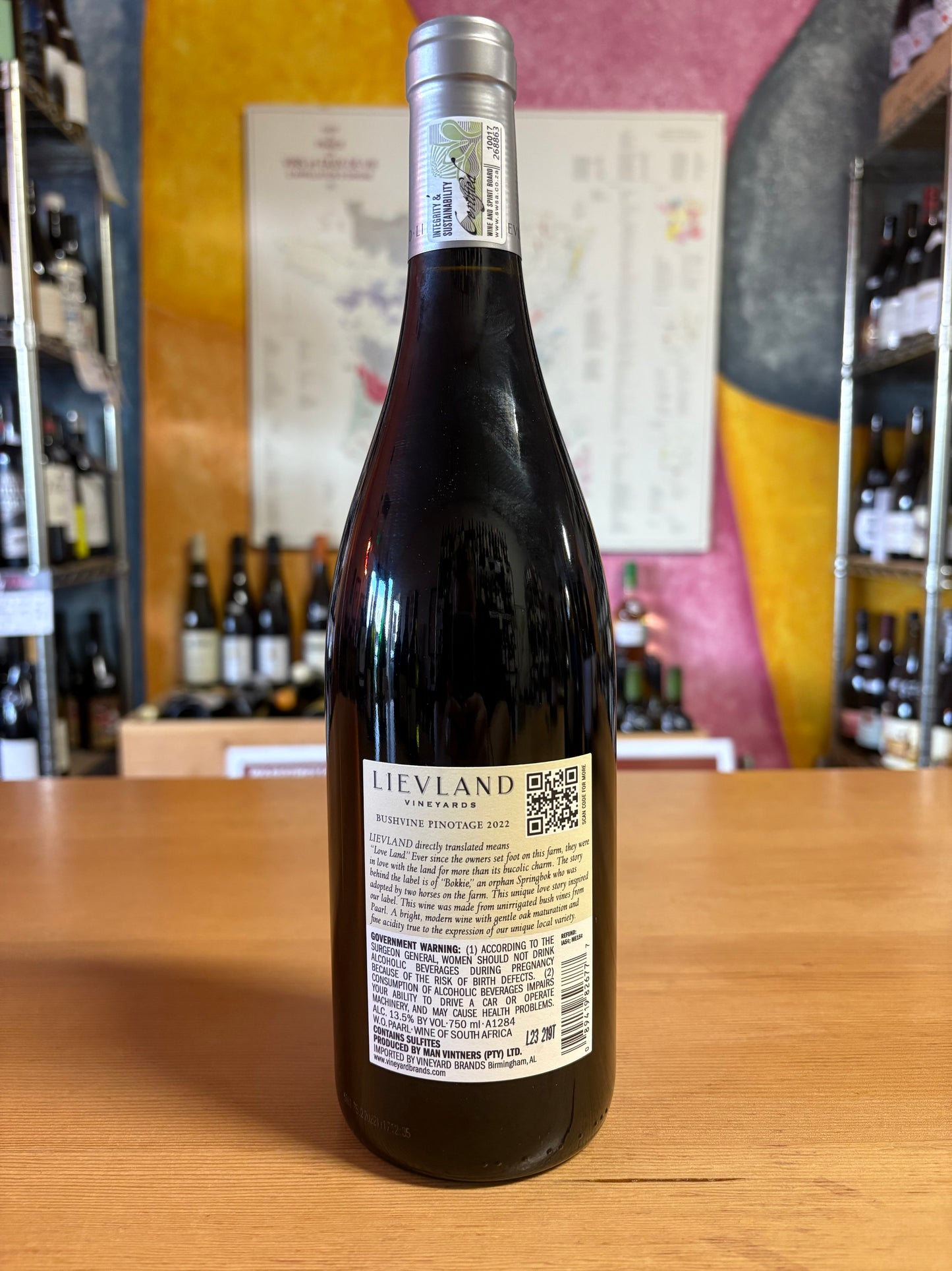 LIEVLAND COASTAL 2022 Bushvine Pinotage (Paarl, South Africa)