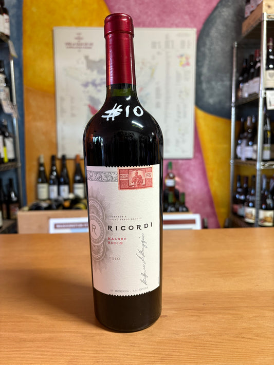 RICORDI 2019 Malbec ‘Roble’ (Mendoza, Argentina)