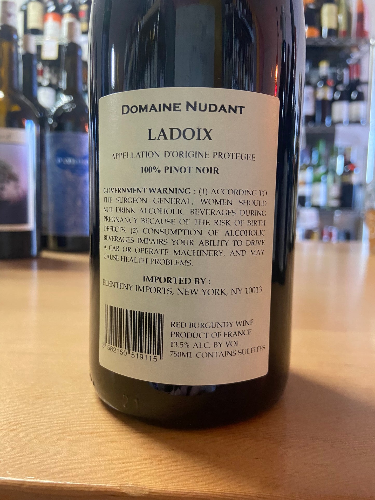 DOMAINE NUDANT 2018 Pinot Noir 'Ladoix' (Bourgogne, France)