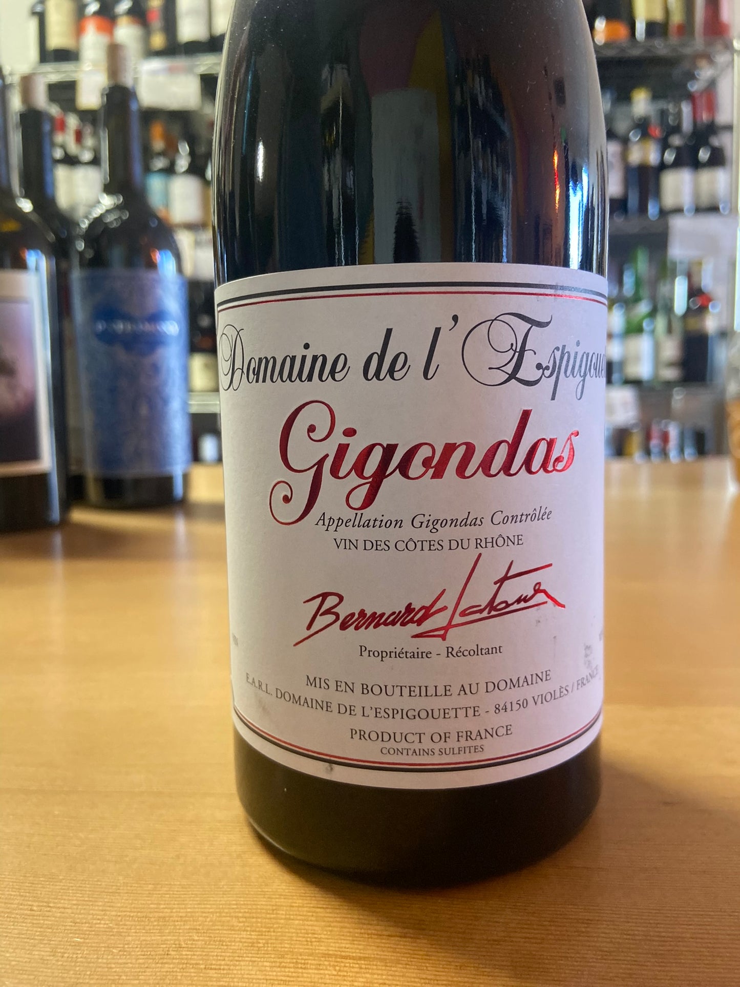DOMAINE DE L'ESPIGOUETTE 2018 Red Blend 'Gigondas' (Rhone, France)