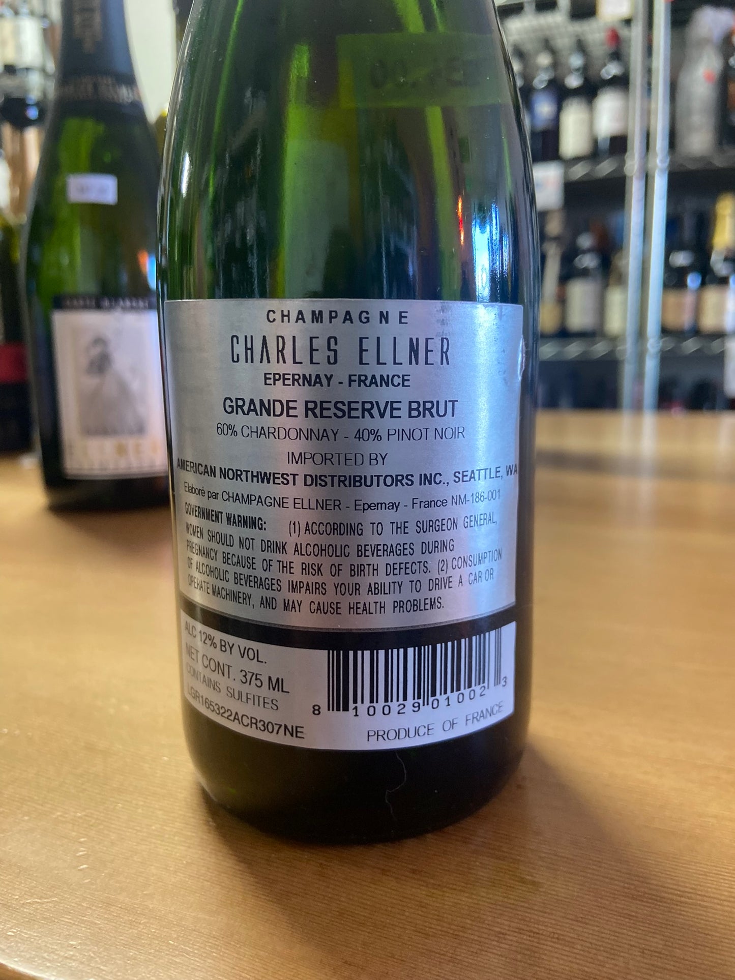 CHARLES ELLNER NV Champagne 'Grand Reserve Brut' 375 ml (Champagne, France)