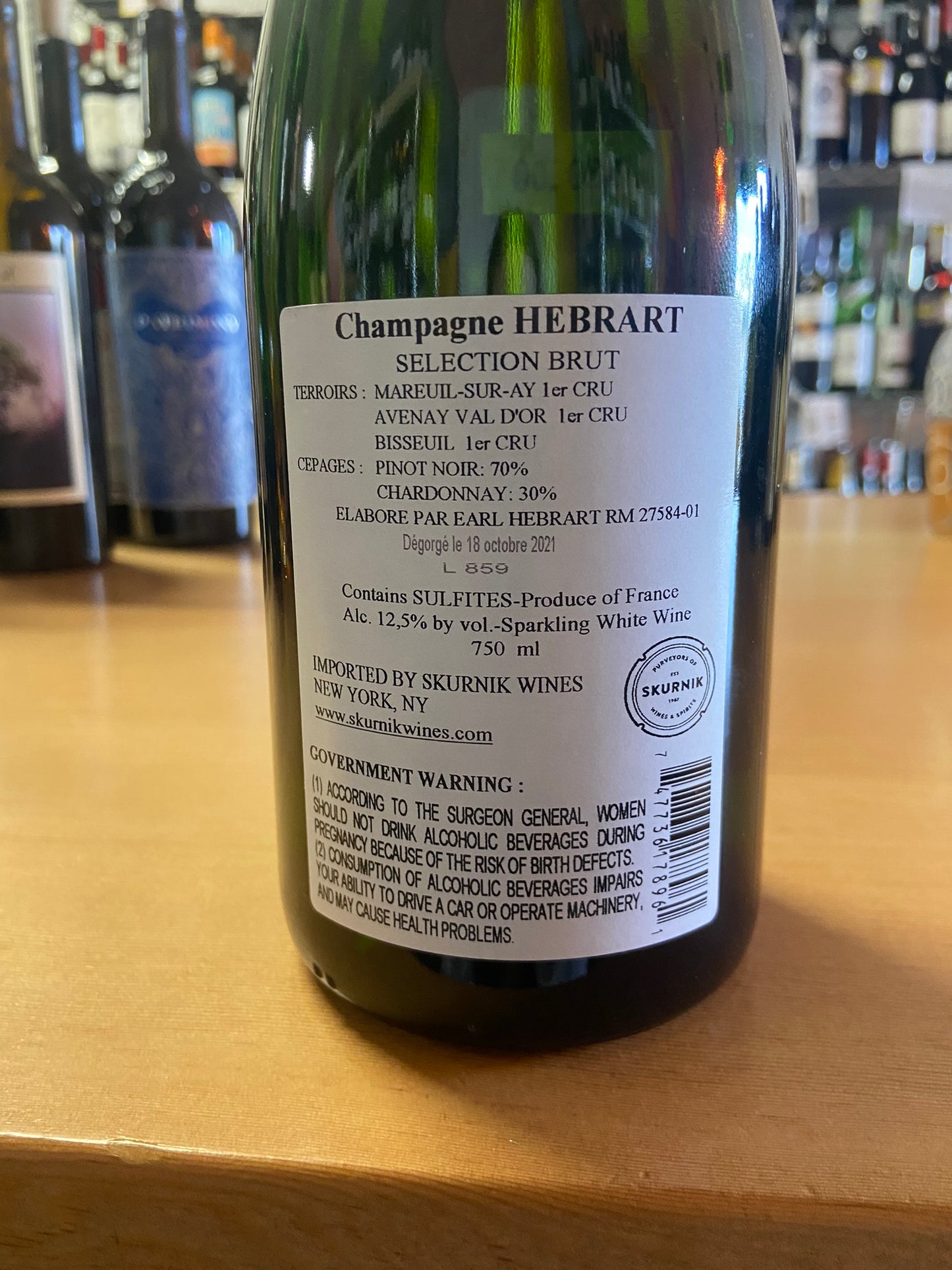 MARC HEBRART NV Champagne 'Premier Cru Selection Brut' (Champagne, France)