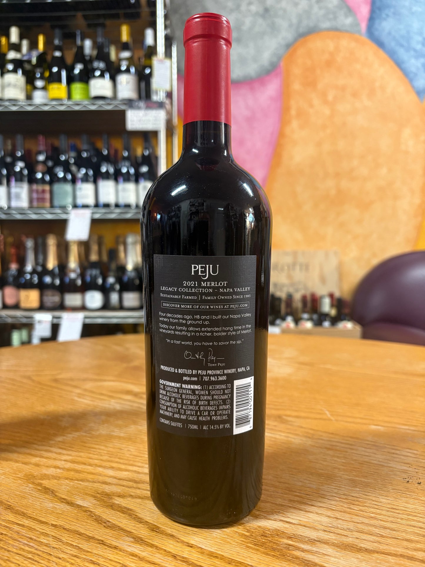 PEJU 2021 Merlot 'Legacy Collection' (Napa Valley, CA)