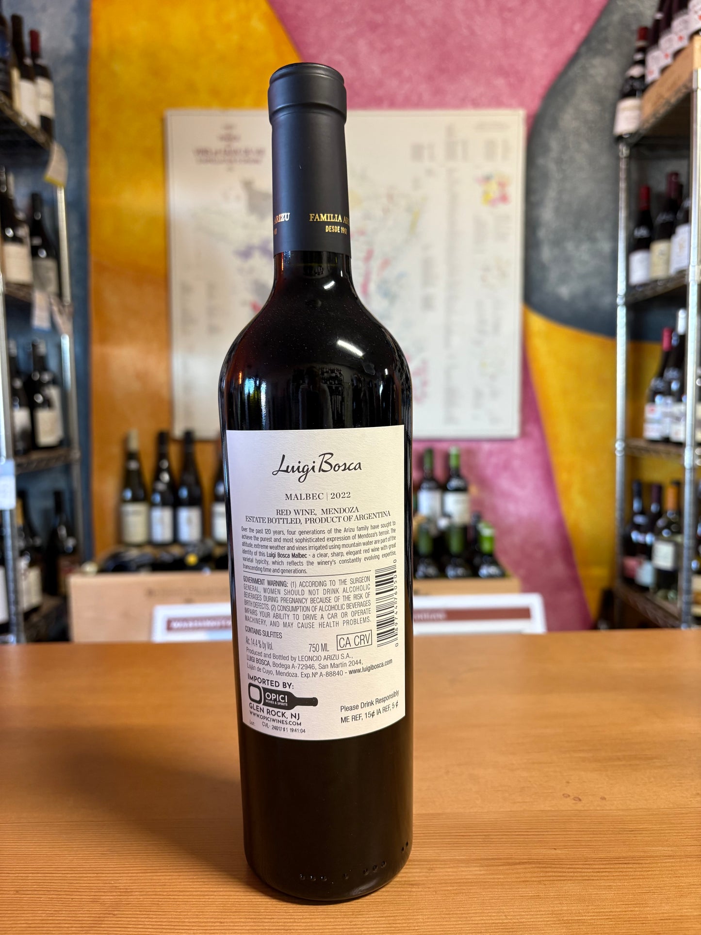 LUIGI BOSCA 2022 Malbec (Mendoza, Argentina)