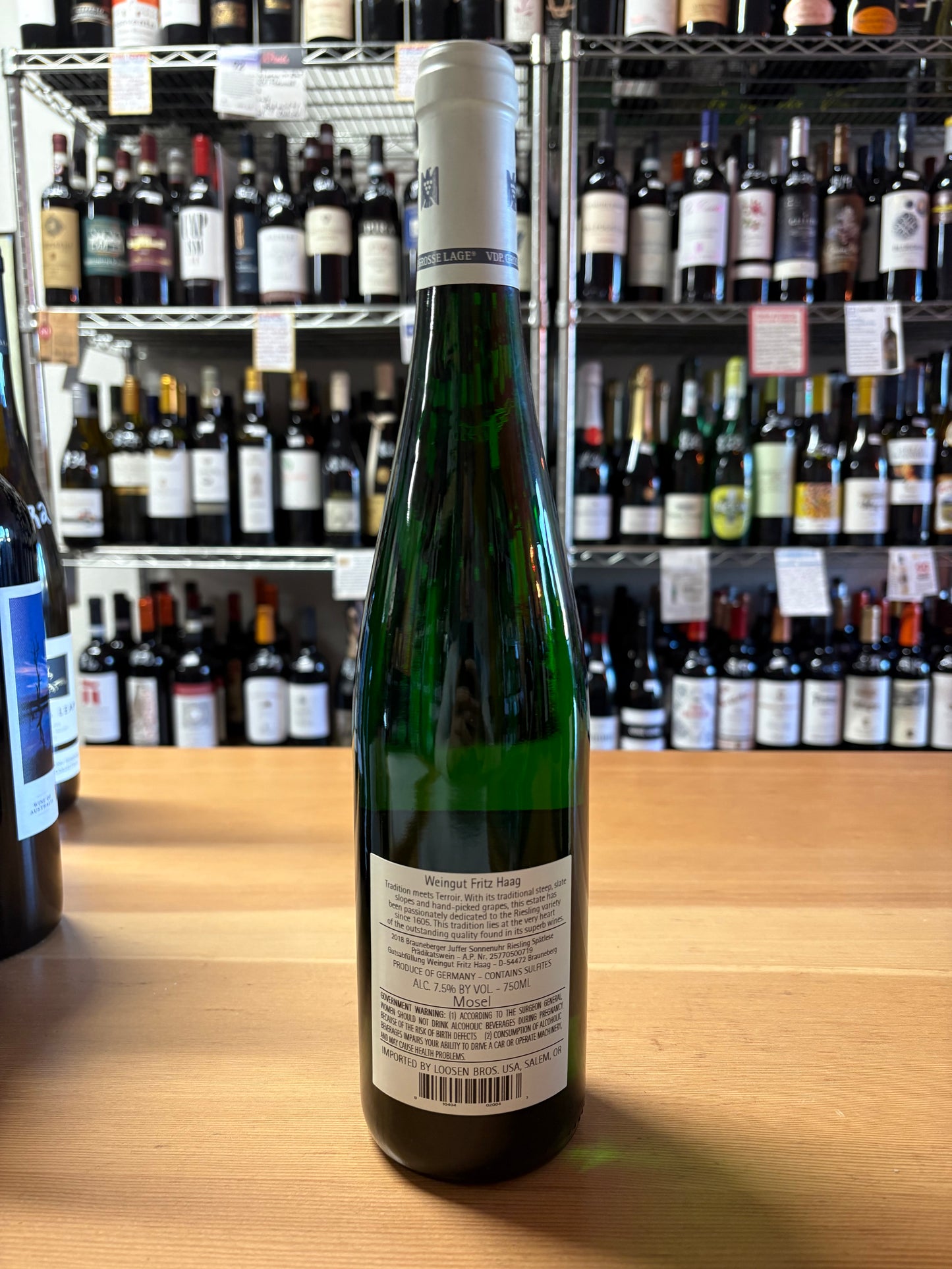 FRITZ HAAG 2018 Riesling Spatlese 'Brauneberger Juffer Sonnenuhr' (Mosel, Germany)