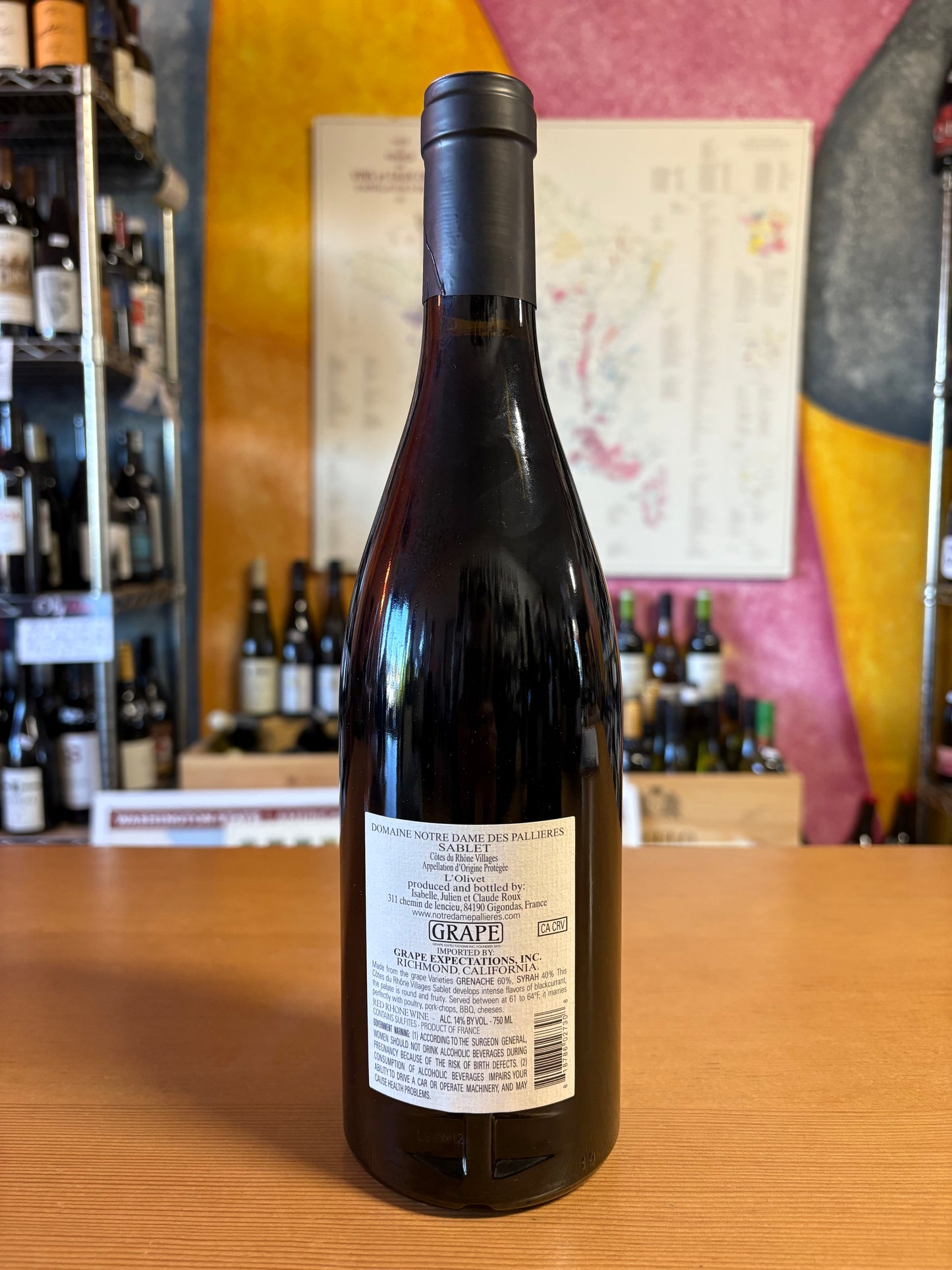 NOTRE DAME DES PALLIÉRES 2023 Sablet 'L'Olivet' (Côtes du Rhone Villages, FR)