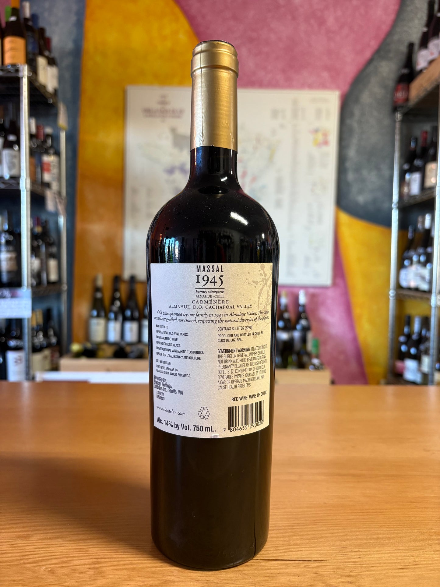 CLOS DE LUZ 2021 Carmenere 'Massal 1945' (Rapel Valley, Chile)