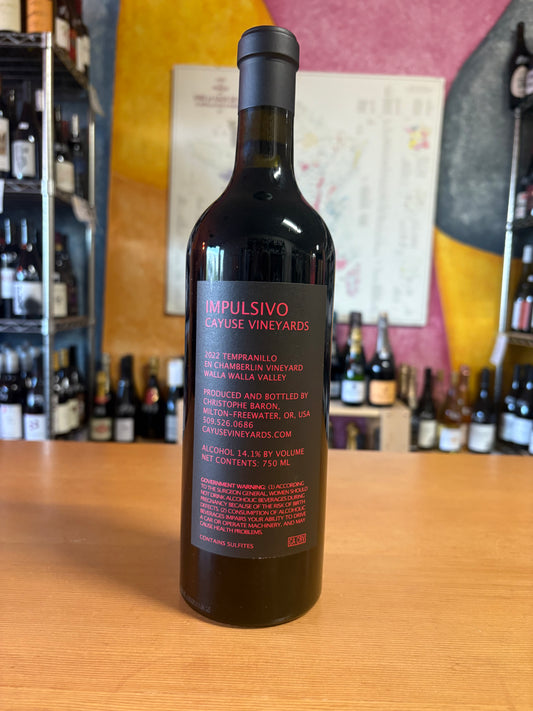 CAYUSE 2022 Tempranillo 'Impulsivo' (Walla Walla, WA)