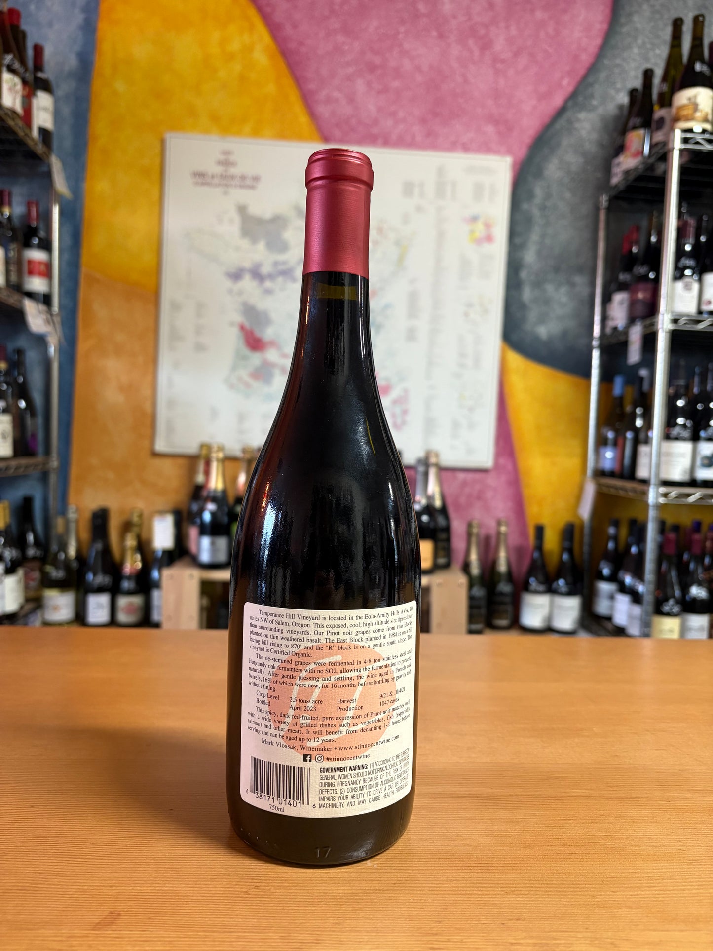 ST. INNOCENT 2021 Pinot Noir 'Temprence Hill Vineyard' (Willamette Valley, OR)