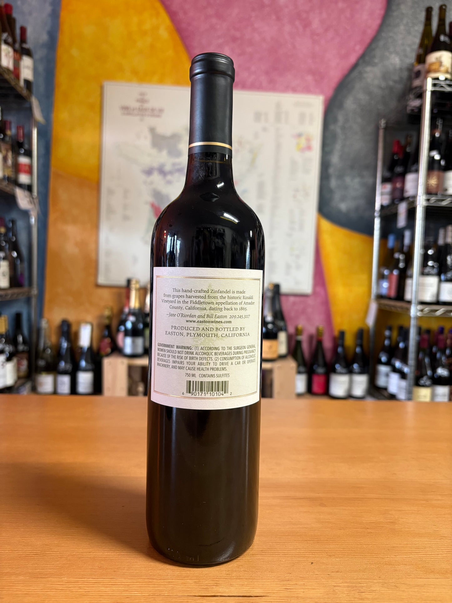 EASTON 2016 Old Vine Zinfandel 'Fiddletown' (Sierra Foothills, CA)