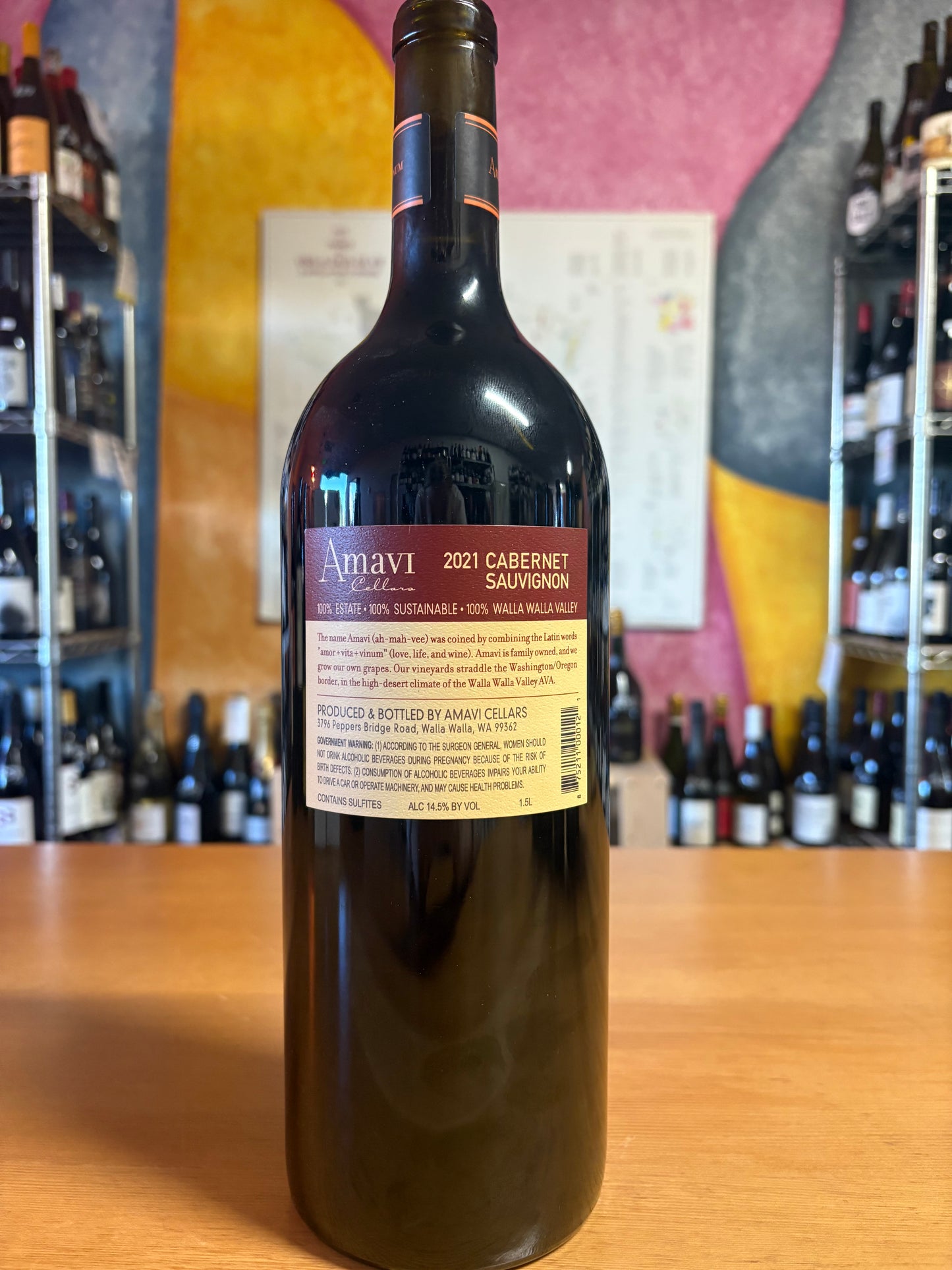 AMAVI CELLARS 2021 Cabernet Sauvignon (1.5L) (Walla Walla, WA)
