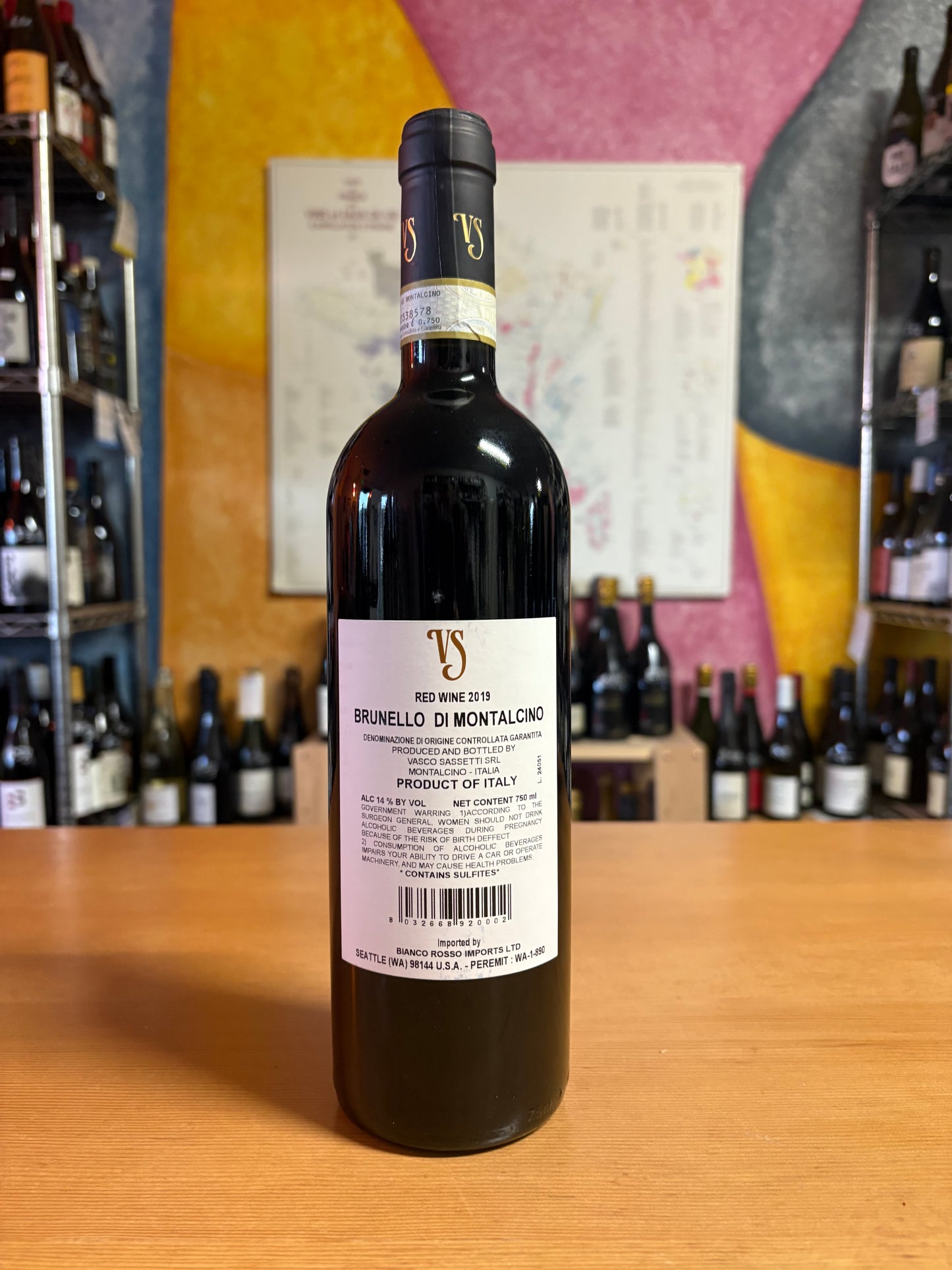 VASCO SASSETTI 2019 Brunello di Montalcino (Tuscany, Italy)