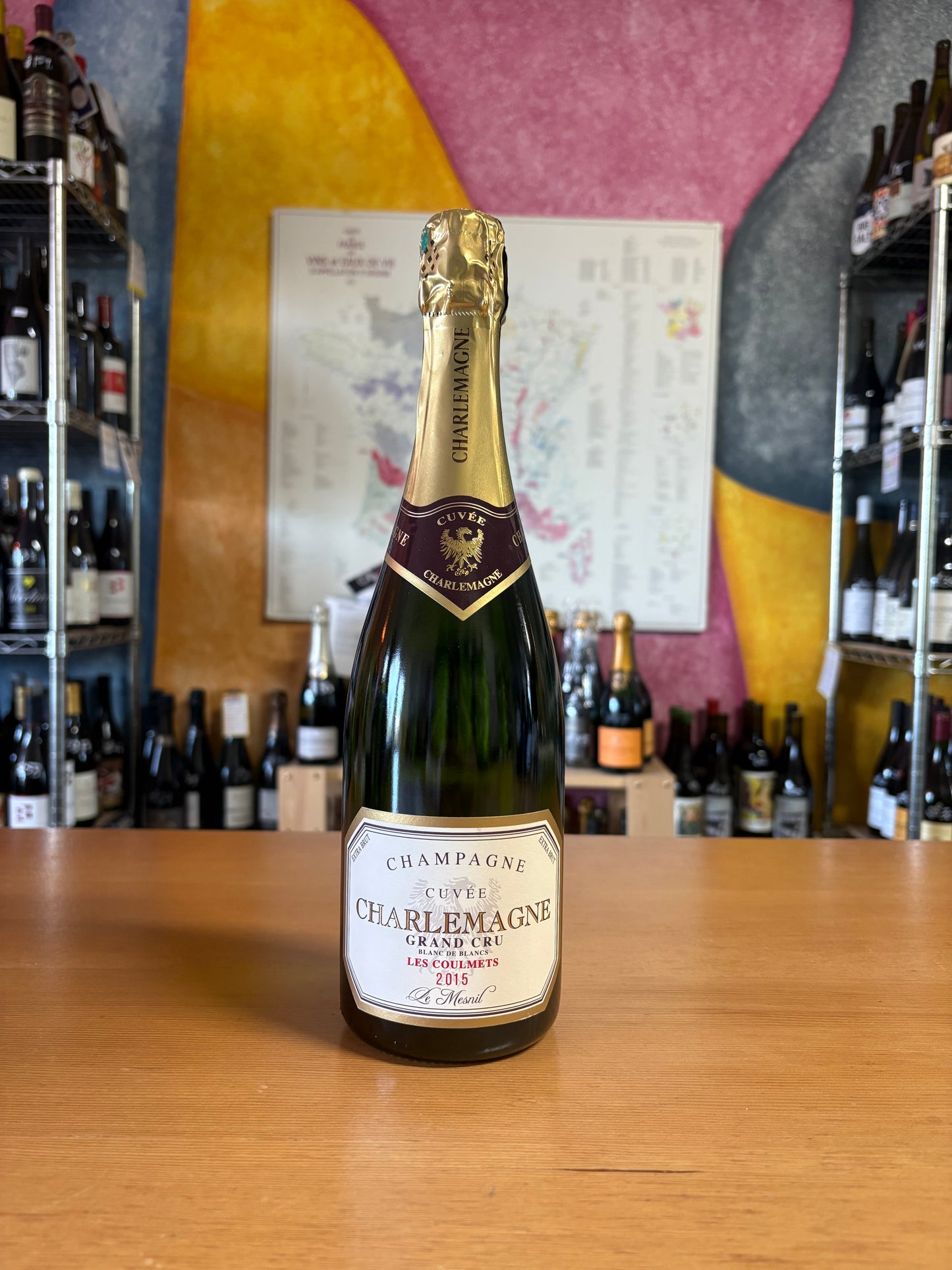 GUY CHARLEMAGNE 2015 Blanc des Blancs Extra Brut Grand Cru 'Les Coulmets' (Champagne, France)