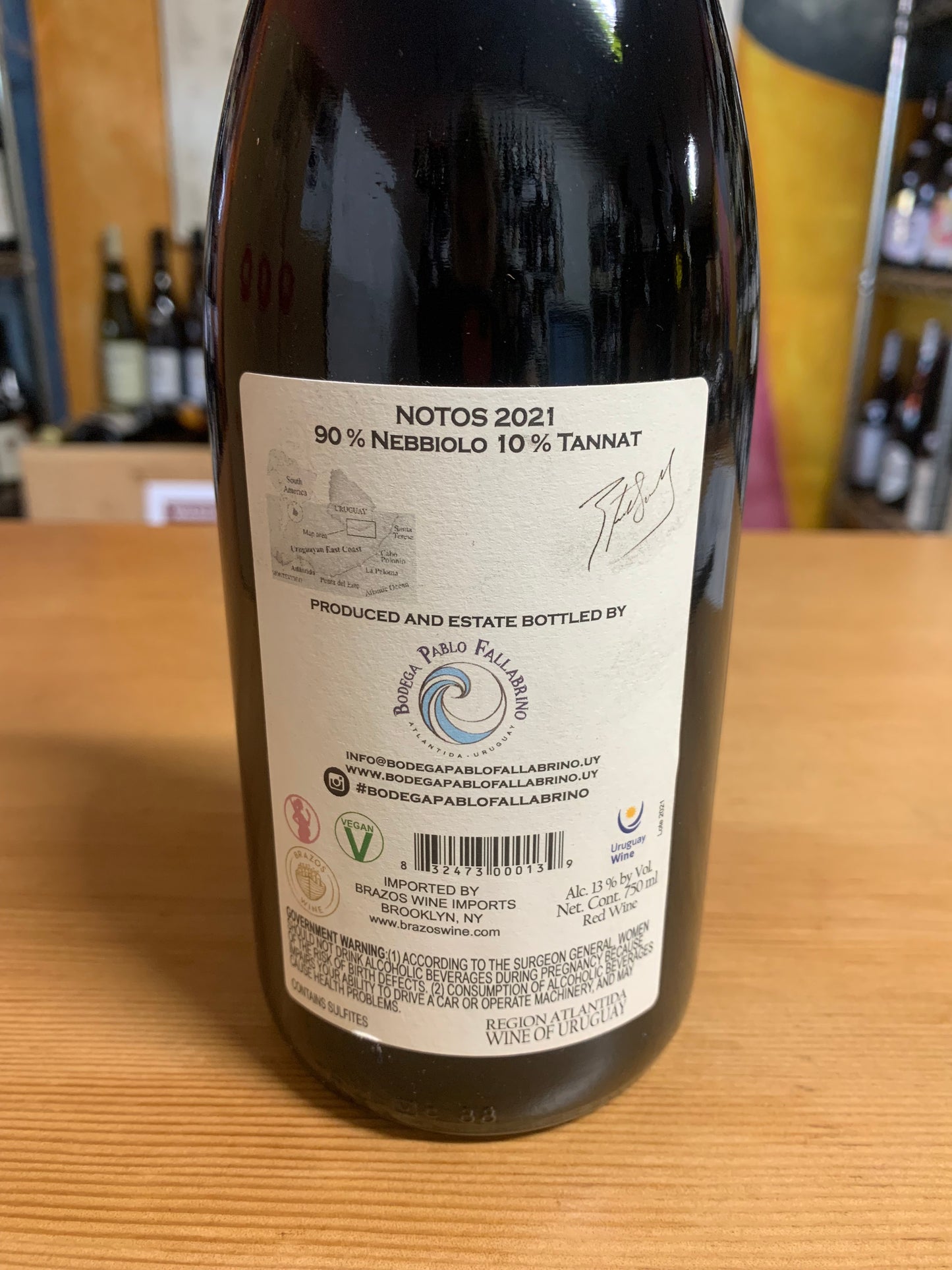 PABLO FALLABRINO 2021 Nebbiolo 'Notos' (Atlantida, Uruguay)