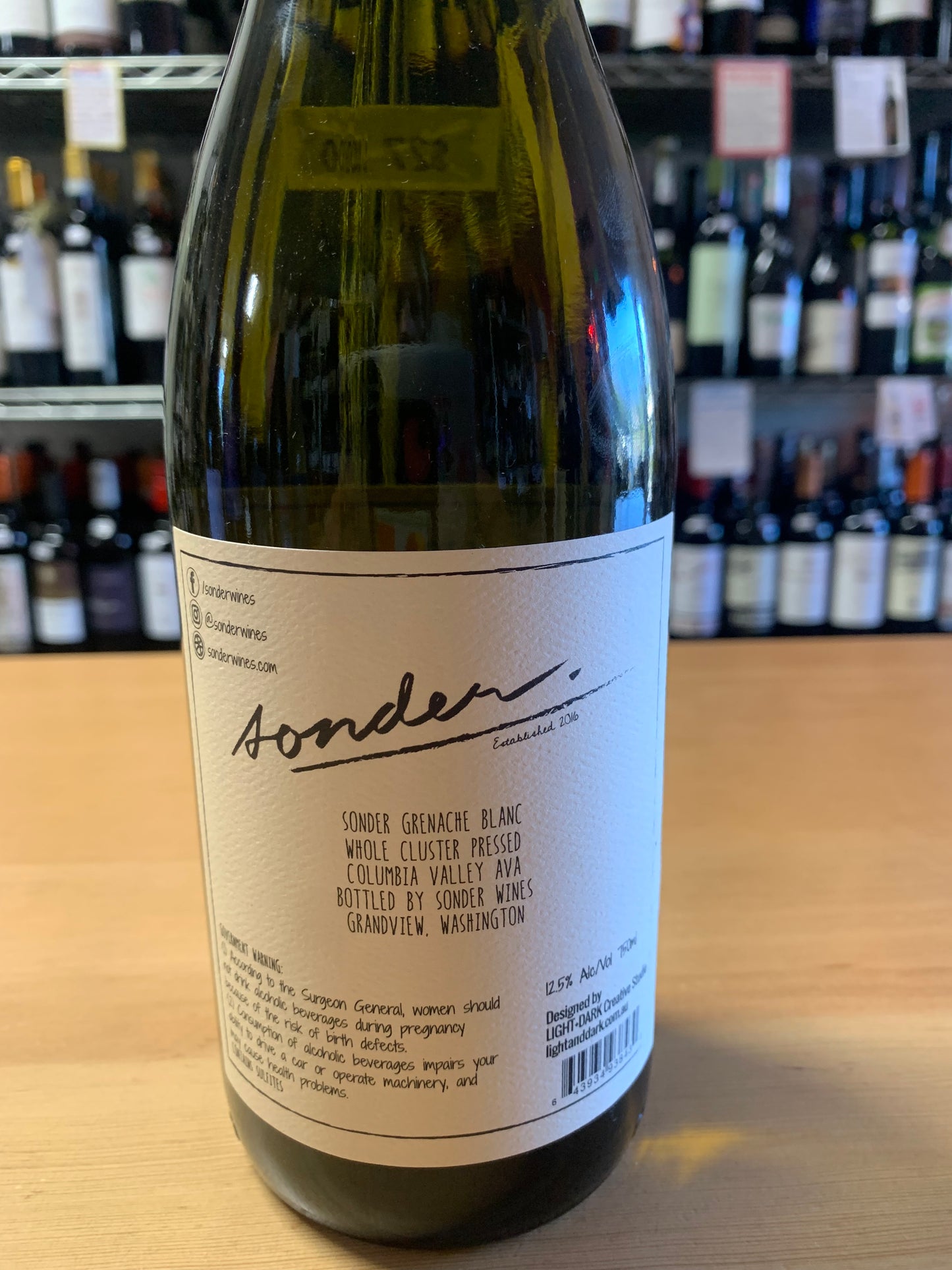 SONDER 2022 Grenache Blanc (Columbia Valley, WA)