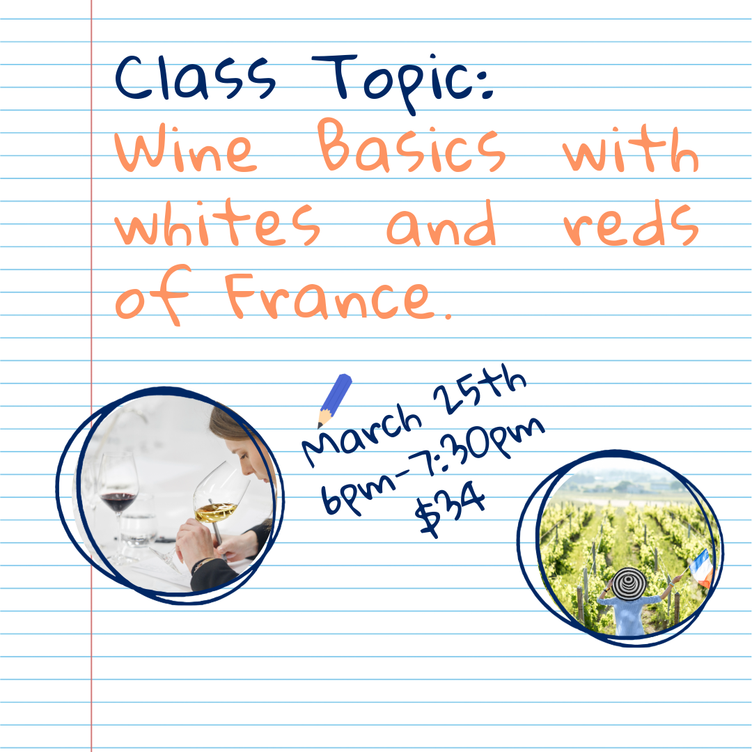 Wine School: Wine Basics and the Whites & Reds of France