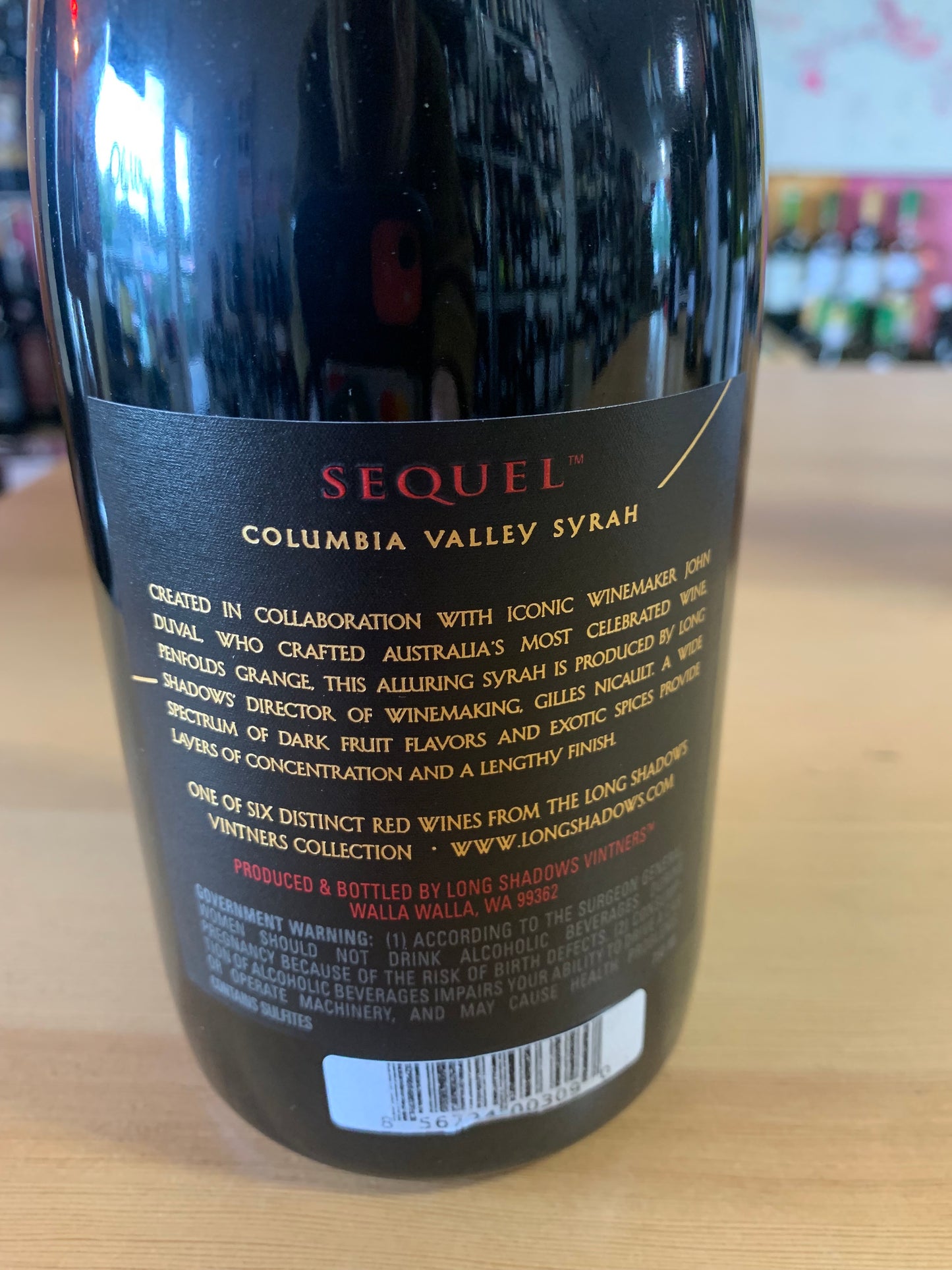 LONG SHADOWS 2020 Syrah 'Sequel' (Columbia Valley, WA)