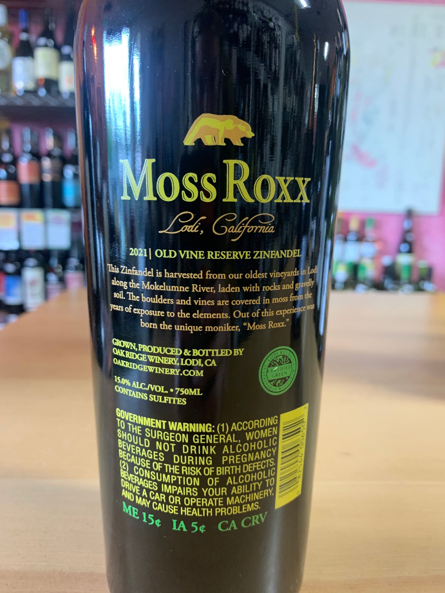 MOSS ROXX 2021 Reserve Zinfandel (Lodi, CA)