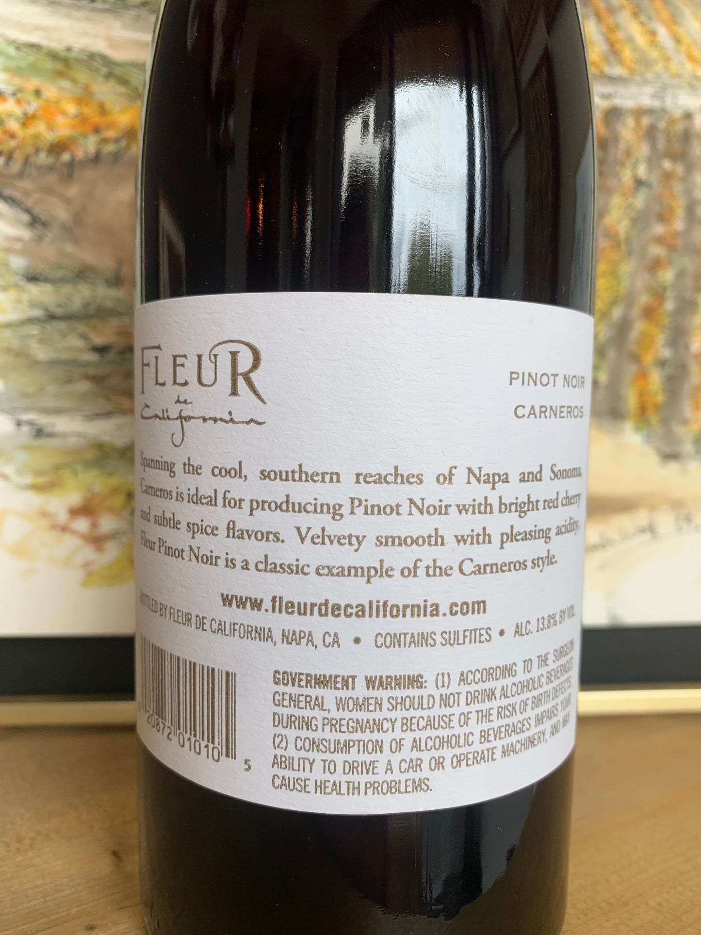 FLEUR DE CALIFORNIA 2021 Pinot Noir 'Carneros Select' (Carneros, CA)