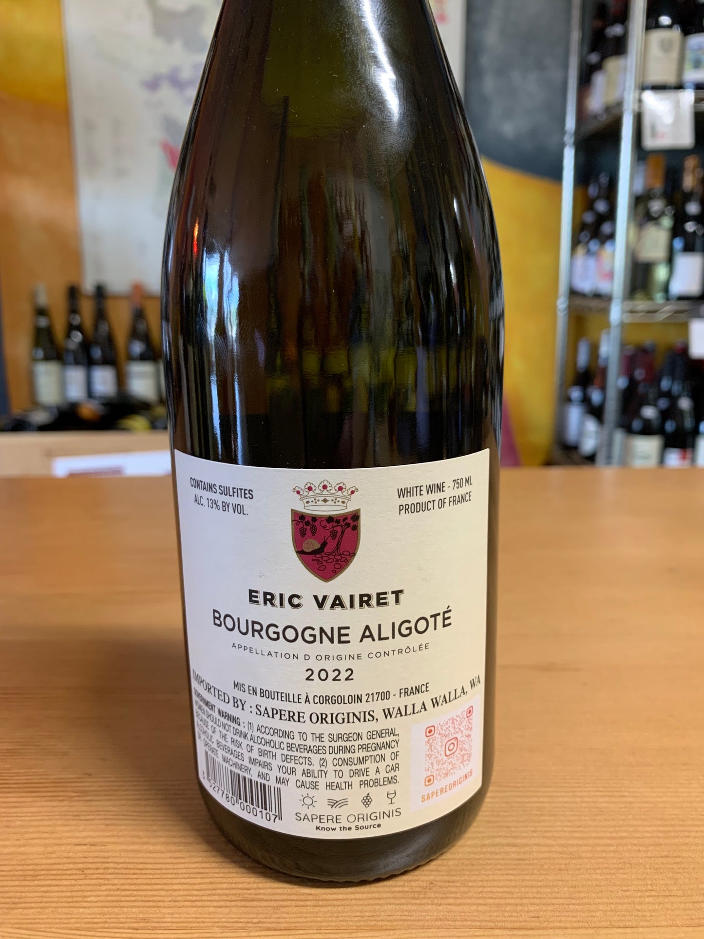 ERIC VAIRET 2022 Bourgogne Aligote (Burgundy, France)